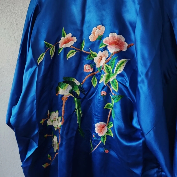 1940s Chinoiserie silk Robe - Picture 4 of 4